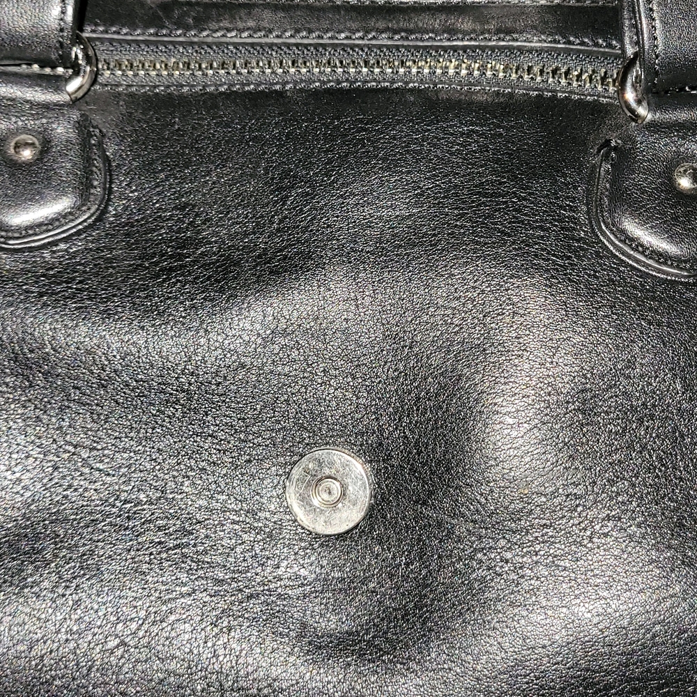 Cole Haan Black Leather Shoulder Bag - Picture 3 of 10